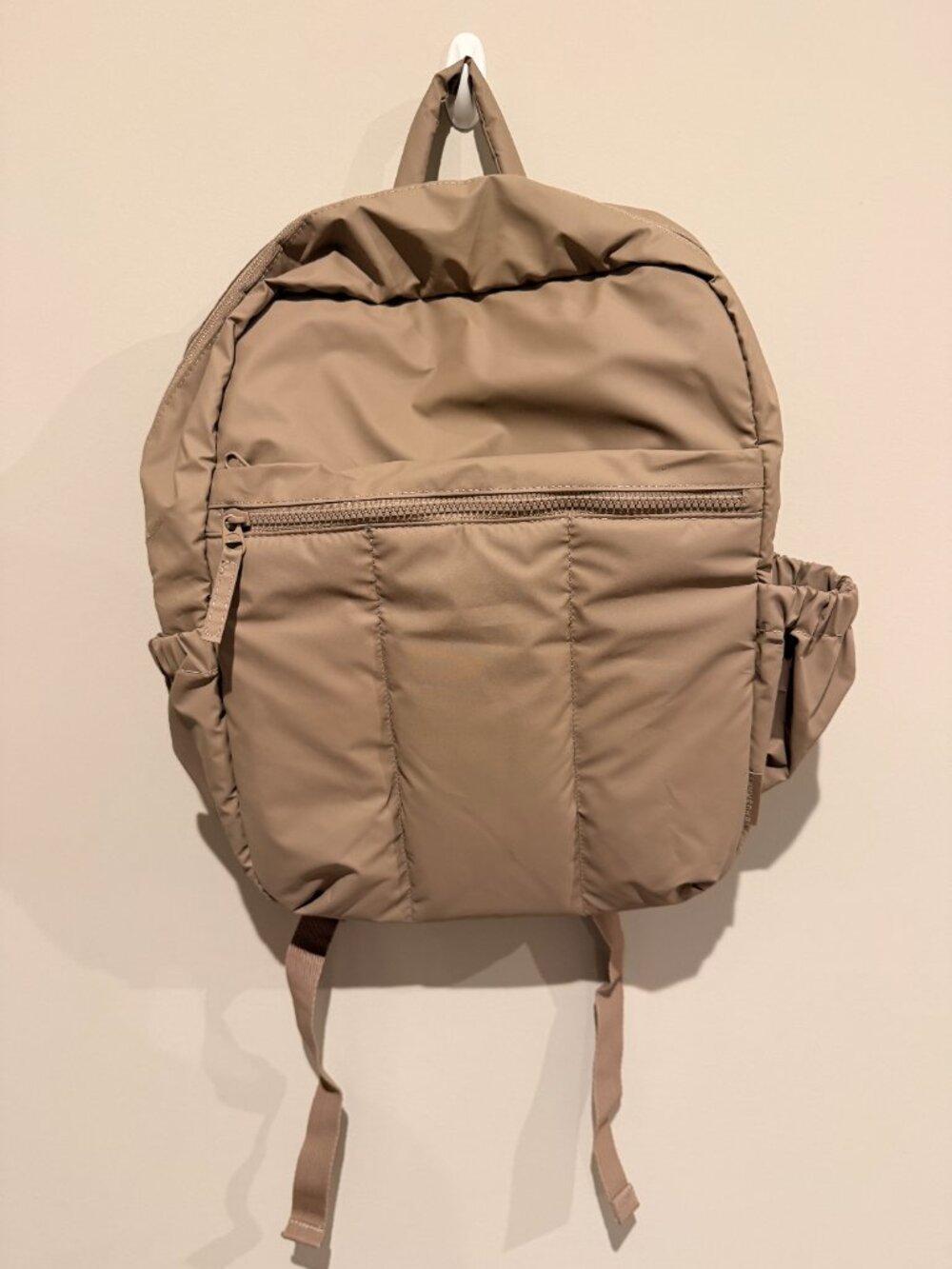 BAGSMART Backpacks for Women, Lightweight Puffer 15" Laptop Backpack in Caramel - Picture 4 of 13